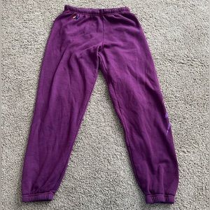 Purple Lightning Bolt Aviator Nation Sweatpants